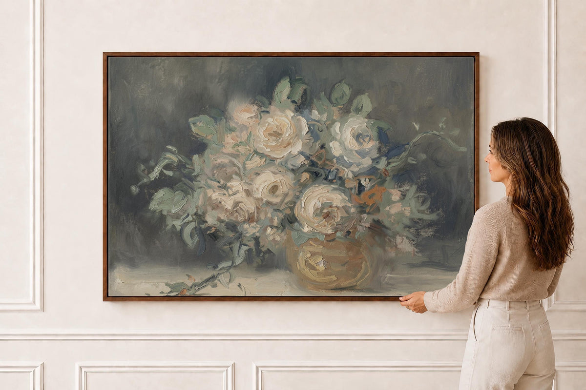 Antique Rose Still Life — Floral Print | Product view 6