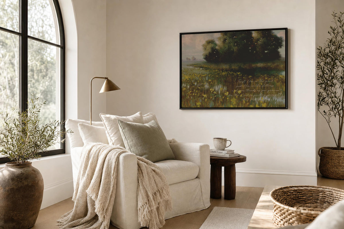 Trust Him in the Quiet — Scripture Wall Art | Product view 3