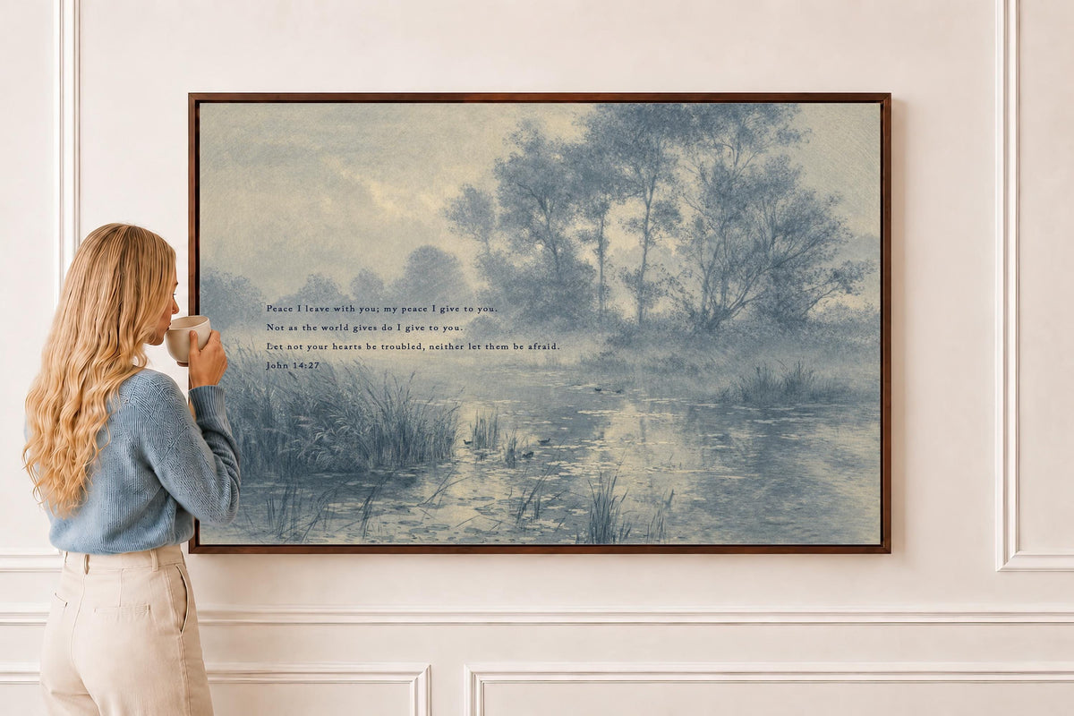 Vintage Landscape — John 14:27 | Product view 6