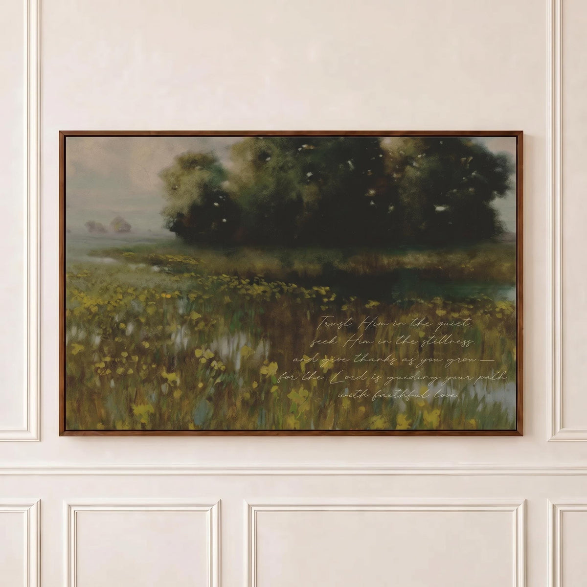 Trust Him in the Quiet — Scripture Wall Art | Product view 2