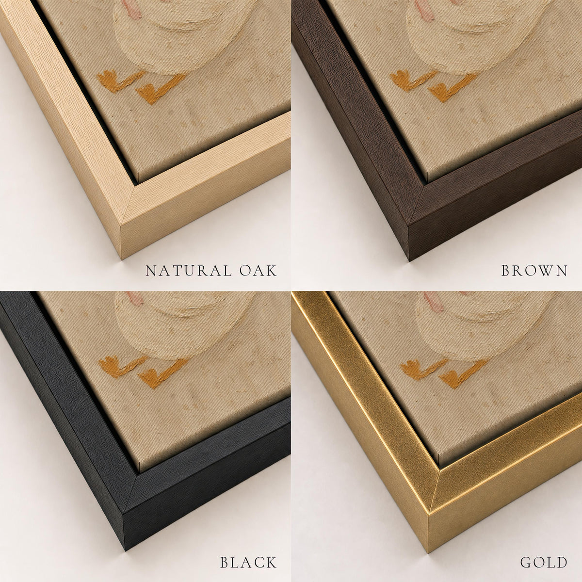 Vintage Duck Nursery Art: Canvas-Style Print with Pink Bow FG4890 | Product view 5