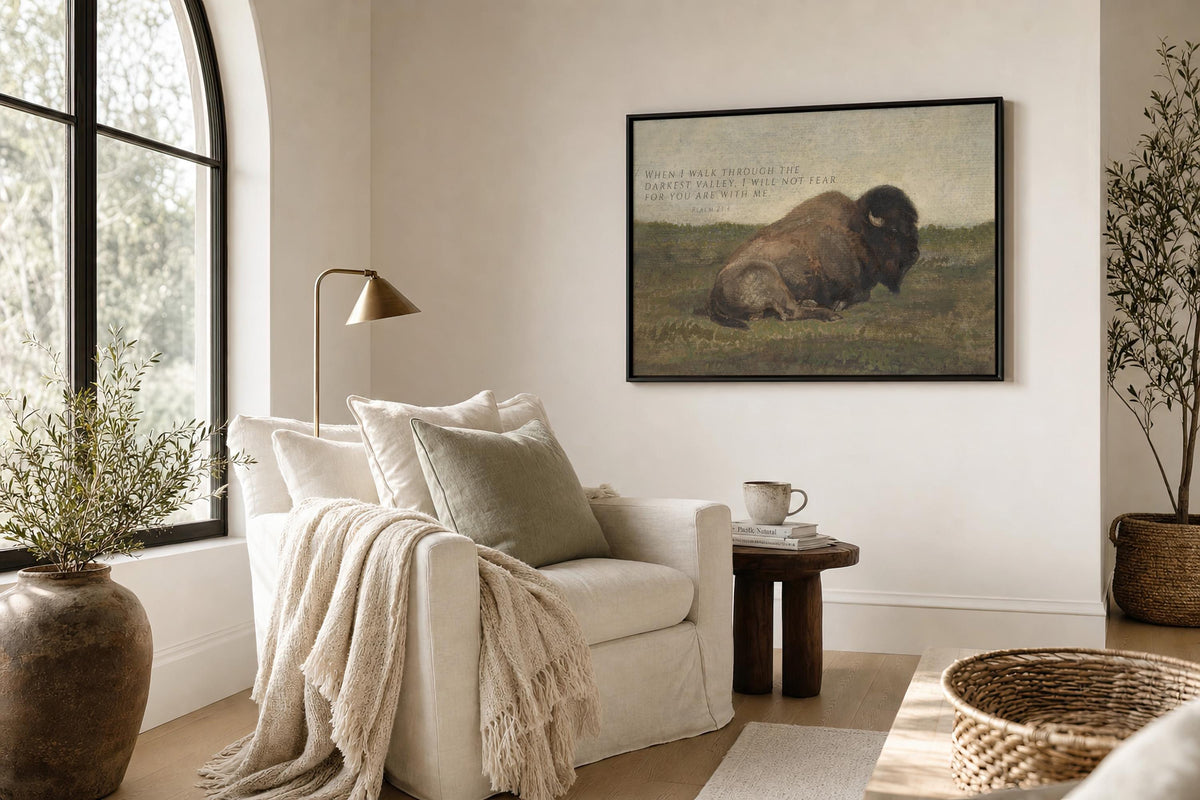 Wildlife Bison — Psalm 23:4 | Product view 2