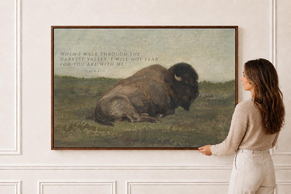 Wildlife Bison — Psalm 23:4 | Product view 8