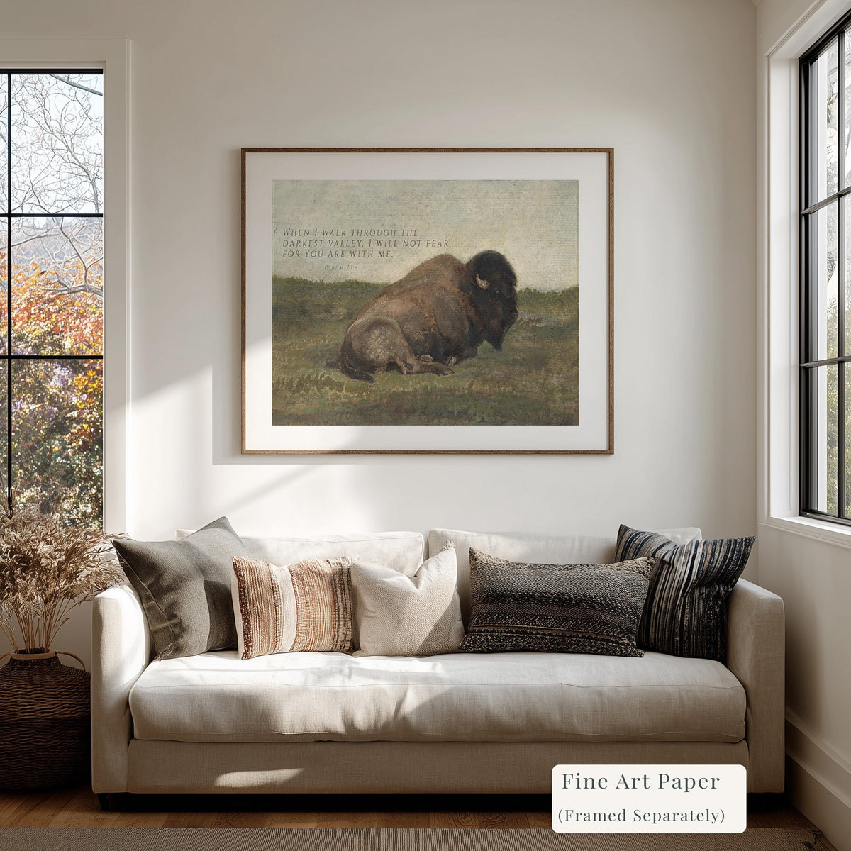Wildlife Bison — Psalm 23:4 | Product view 4
