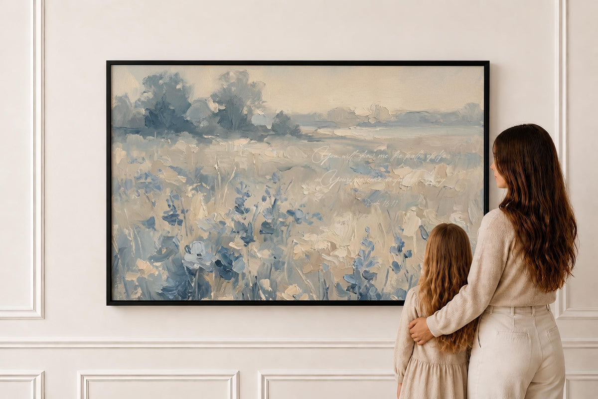 Blue Wildflower — Nursery Wall Art | Product view 1
