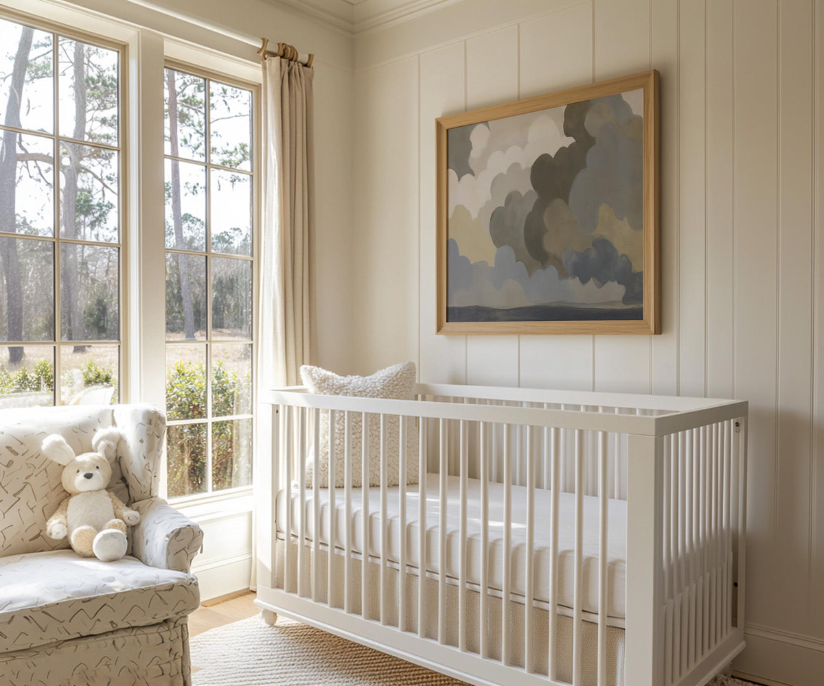 Soft Cloud Sky — Nursery Wall Art | Product view 10