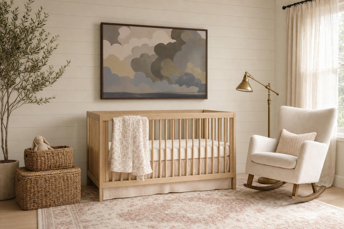 Soft Cloud Sky — Nursery Wall Art | Product view 4
