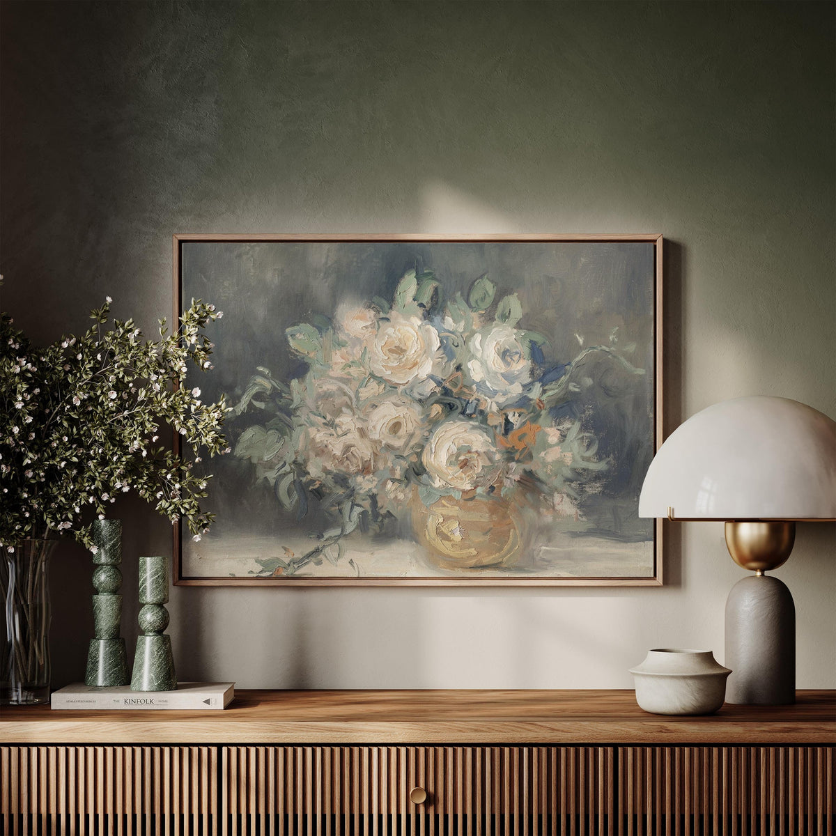 Antique Rose Still Life — Floral Print | Product view 5
