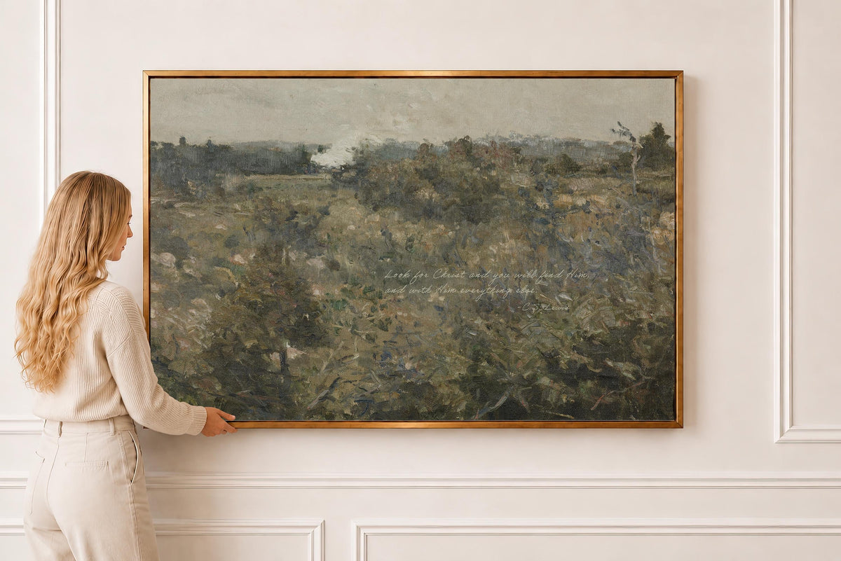 C.S. Lewis Landscape Quote — Scripture Wall Art | Product view 2