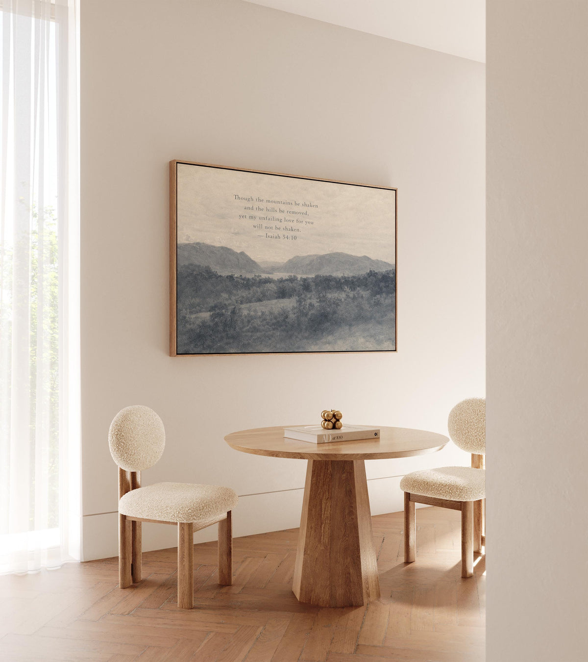 Mountains Be Shaken, Blue — Isaiah 54:10 | Product view 6