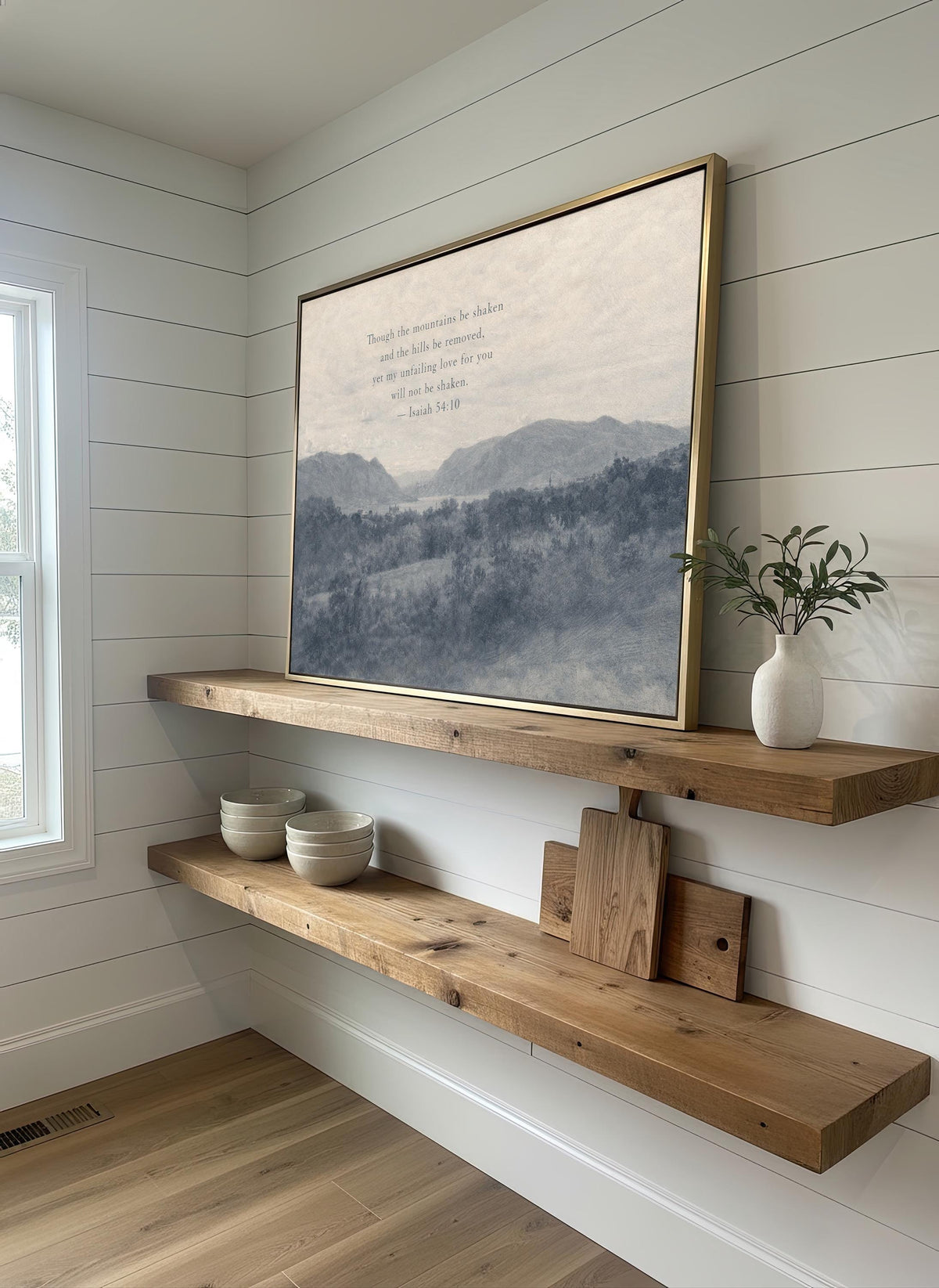 Mountains Be Shaken, Blue — Isaiah 54:10 | Product view 2