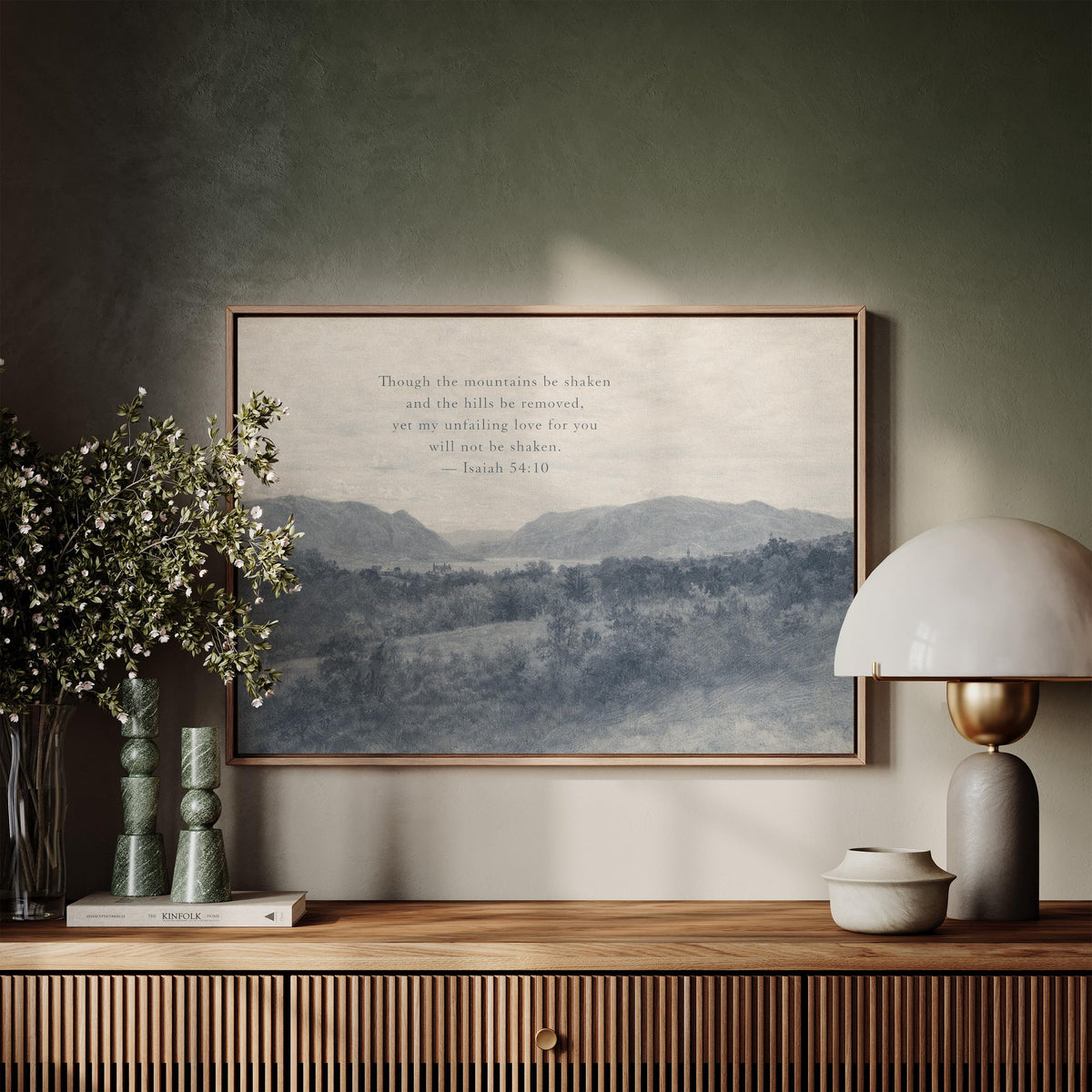 Mountains Be Shaken, Blue — Isaiah 54:10 | Product view 9