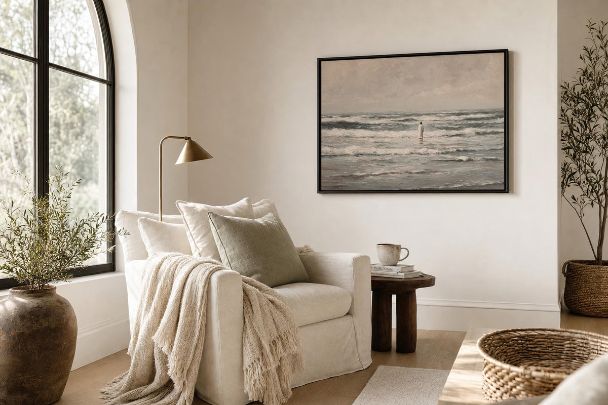 Power Over the Waves and Ocean - Christian Wall Decor, Ocean Art Print | Product view 2