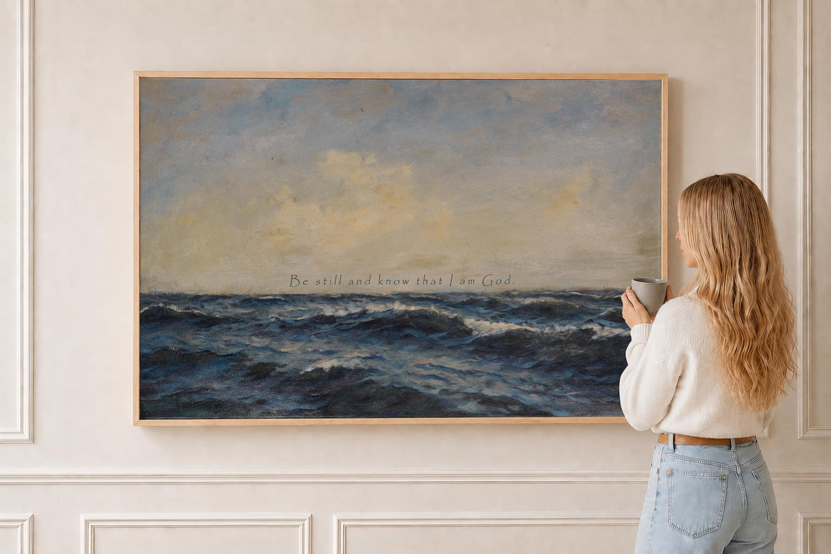 Be Still and Know, Ocean — Psalm 46:10 | Product view 1