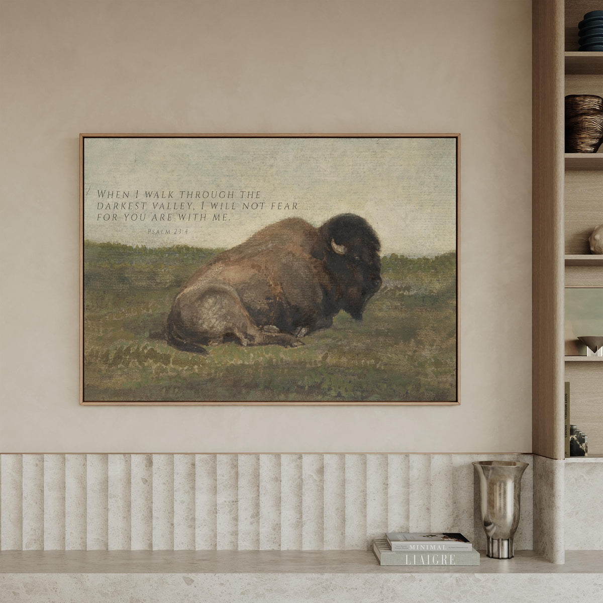 Wildlife Bison — Psalm 23:4 | Product view 9