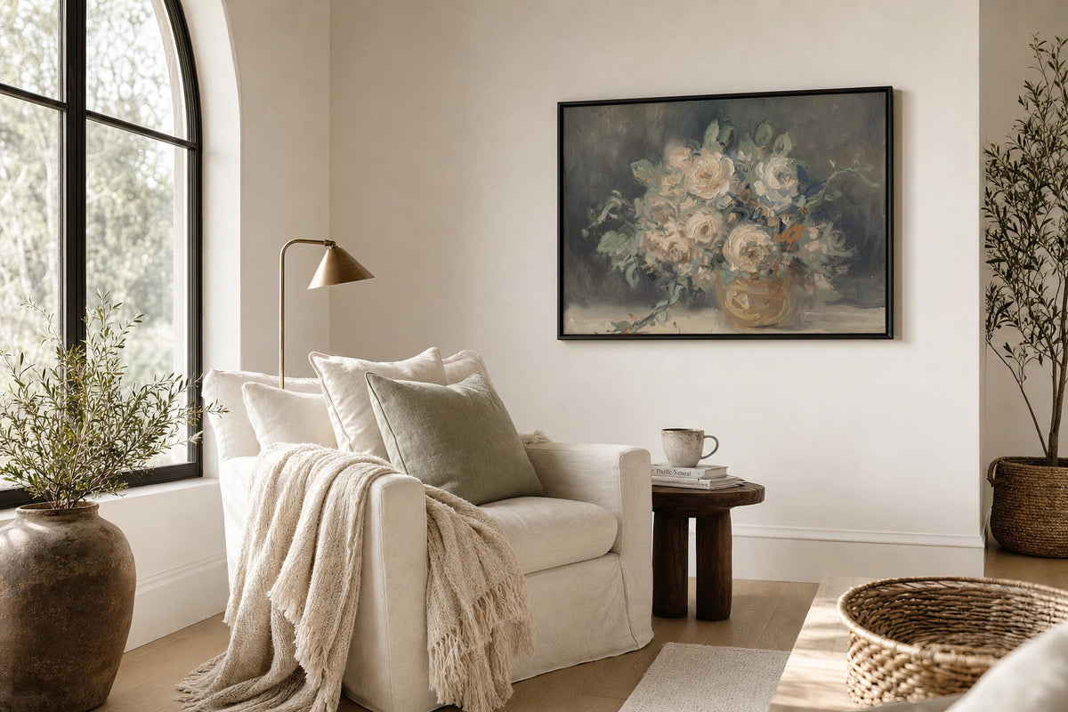 Antique Rose Still Life — Floral Print | Product view 4