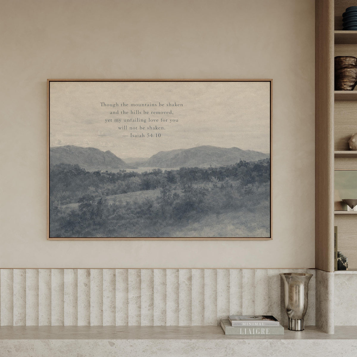 Mountains Be Shaken, Blue — Isaiah 54:10 | Product view 8