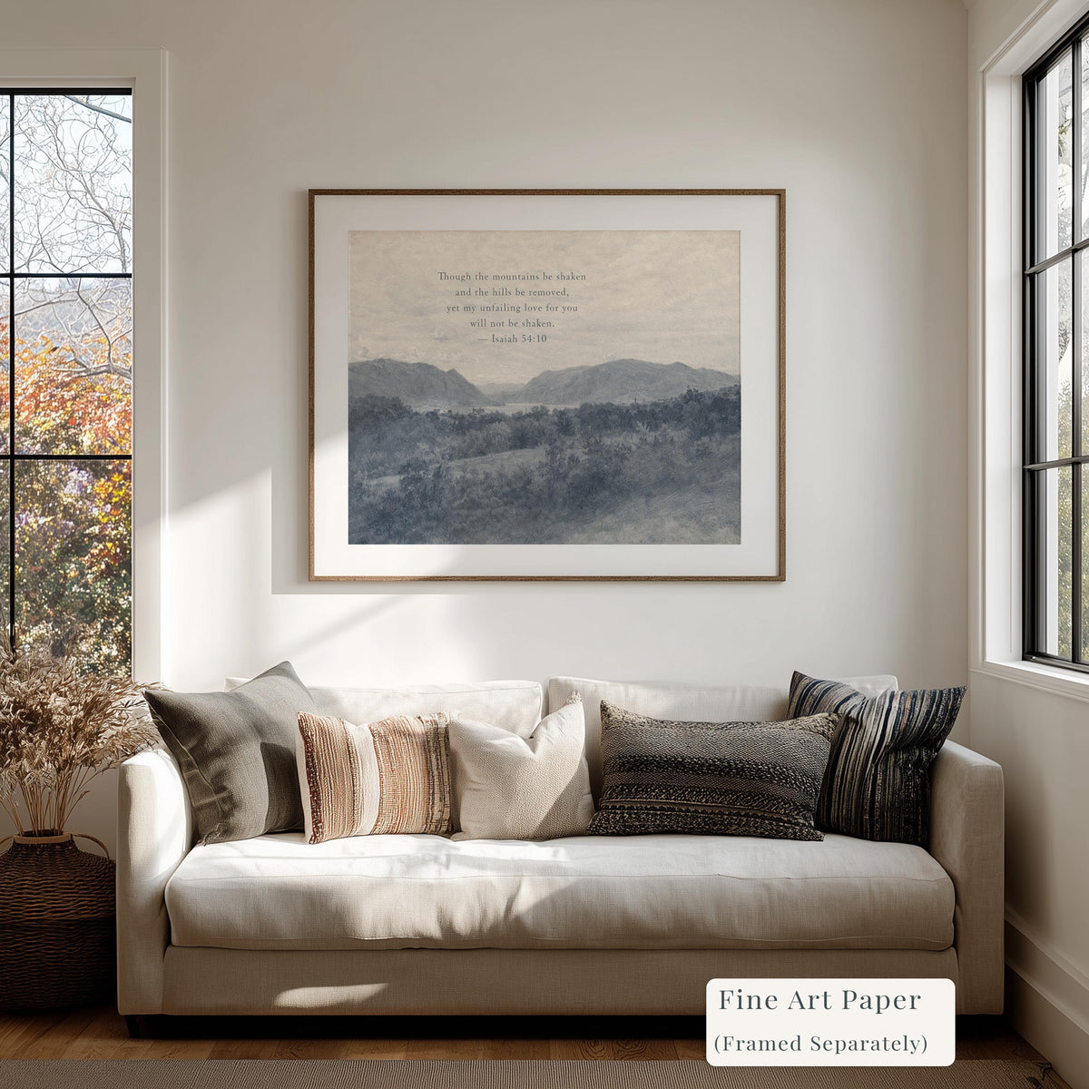 Mountains Be Shaken, Blue — Isaiah 54:10 | Product view 5
