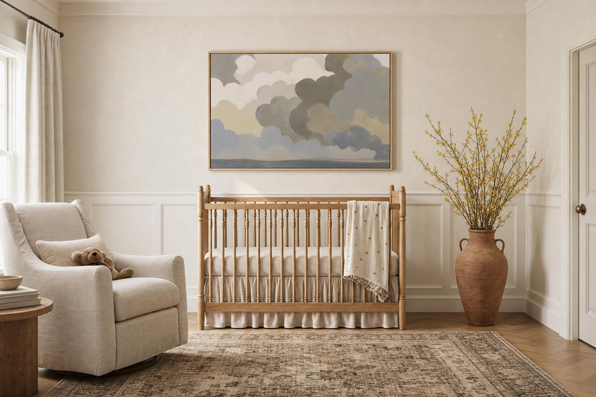 Soft Cloud Sky — Nursery Wall Art | Product view 6