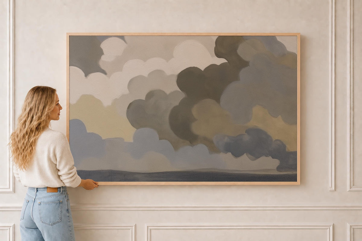 Soft Cloud Sky — Nursery Wall Art | Product view 5