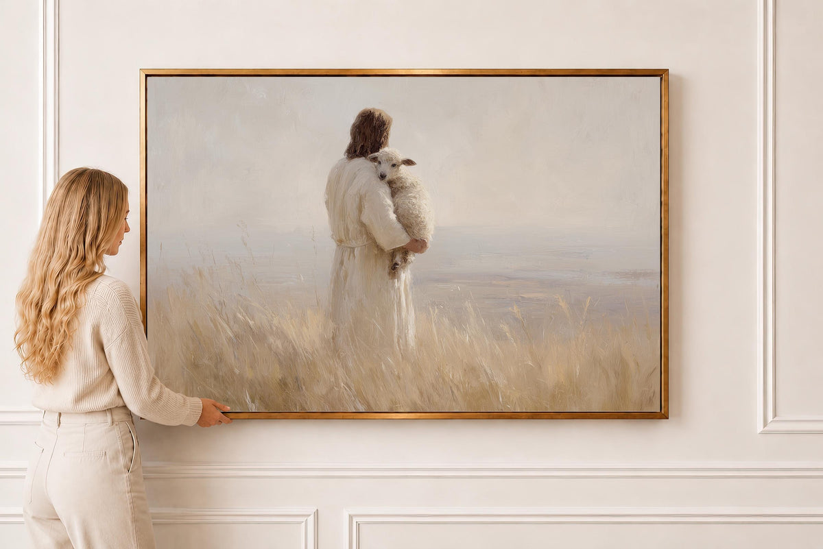 Jesus Holding the Lamb — Psalm 23 | Product view 4