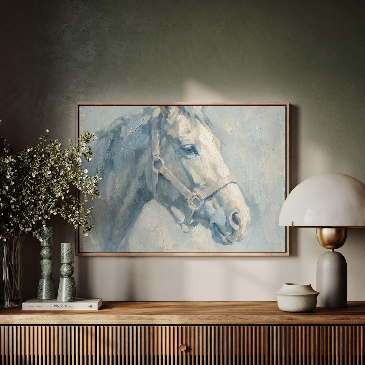 Vintage Horse Portrait — Landscape Print | Product view 1