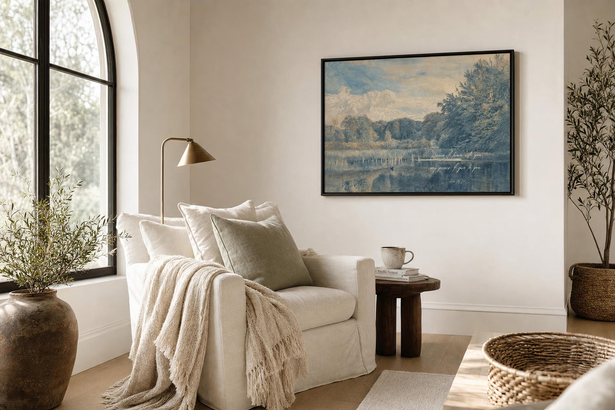 Tonal Faith Verse — Scripture Wall Art | Product view 4