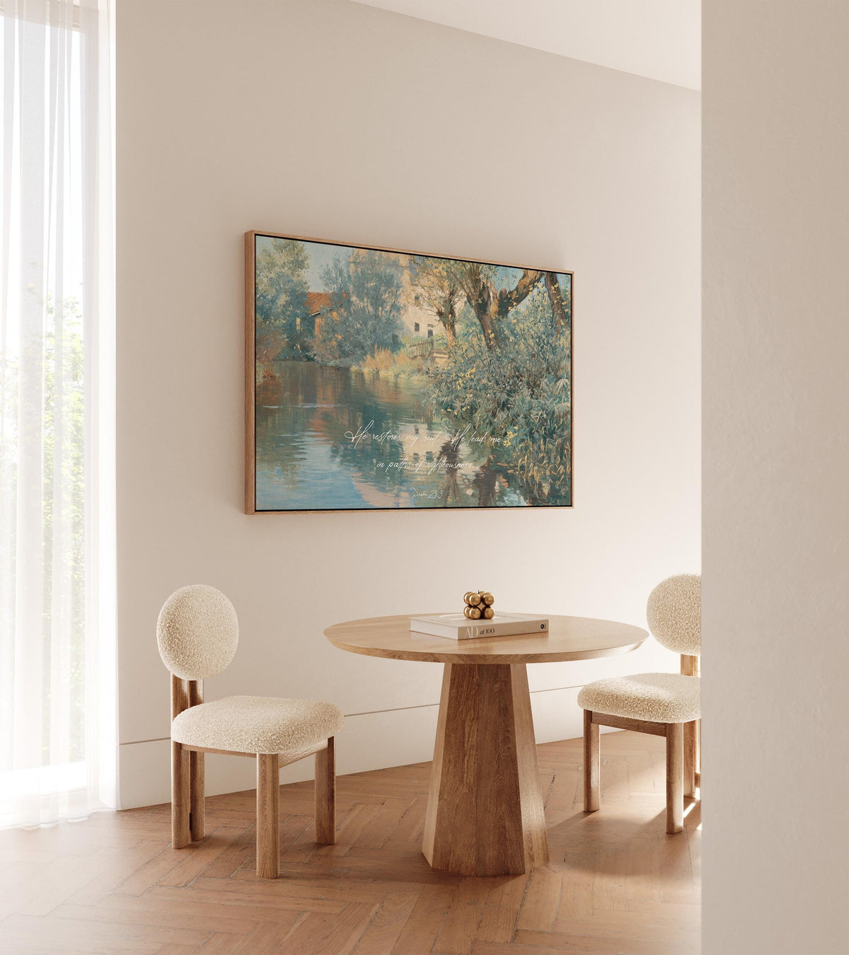 Serene Scripture Print — Scripture Wall Art | Product view 3