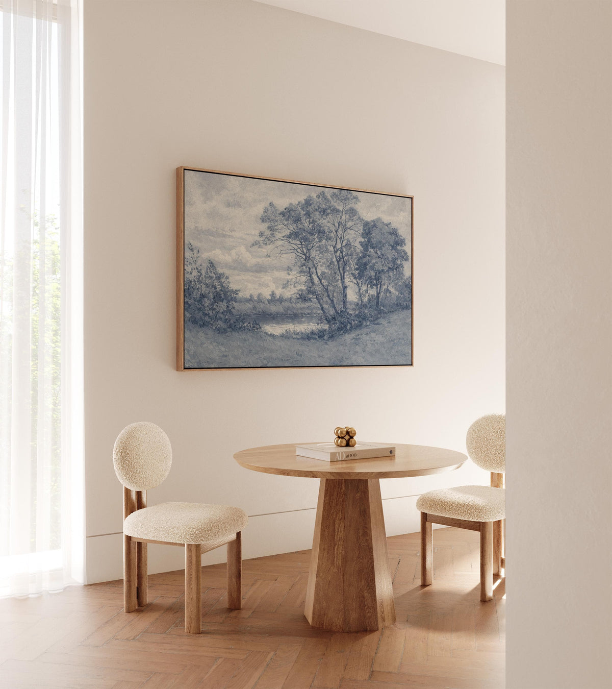 Blue Pastoral River — Landscape Print | Product view 1
