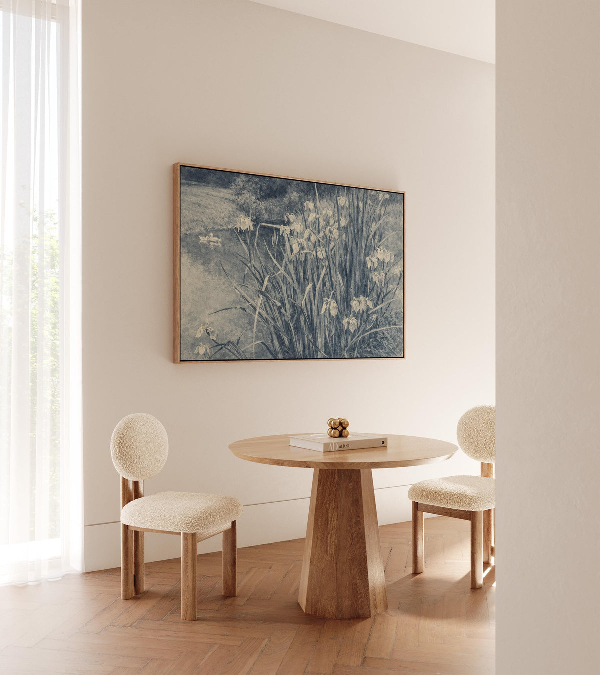 Blue Iris Pond — Botanical Print | Product view 1