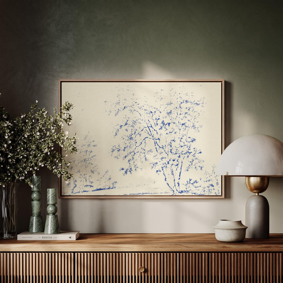 Watercolor Trees Toile — Scripture Wall Art | Product view 6
