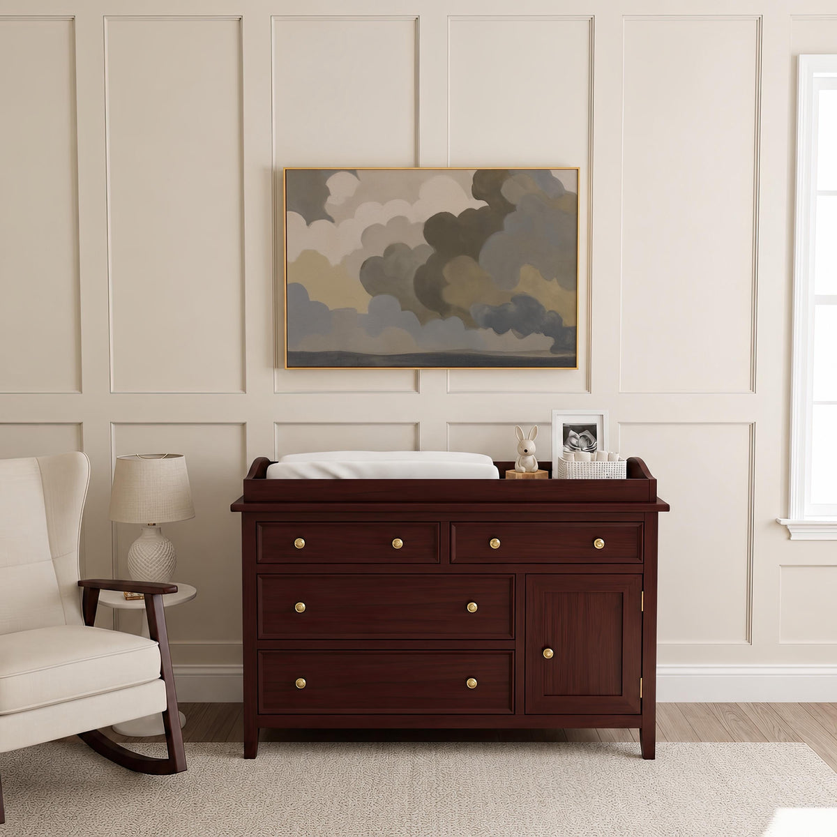Soft Cloud Sky — Nursery Wall Art | Product view 1
