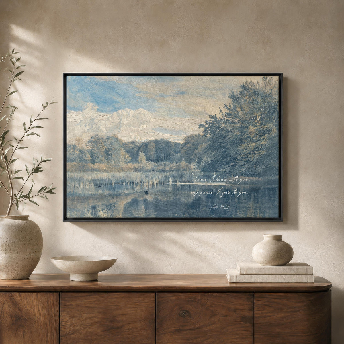 Tonal Faith Verse — Scripture Wall Art | Product view 5
