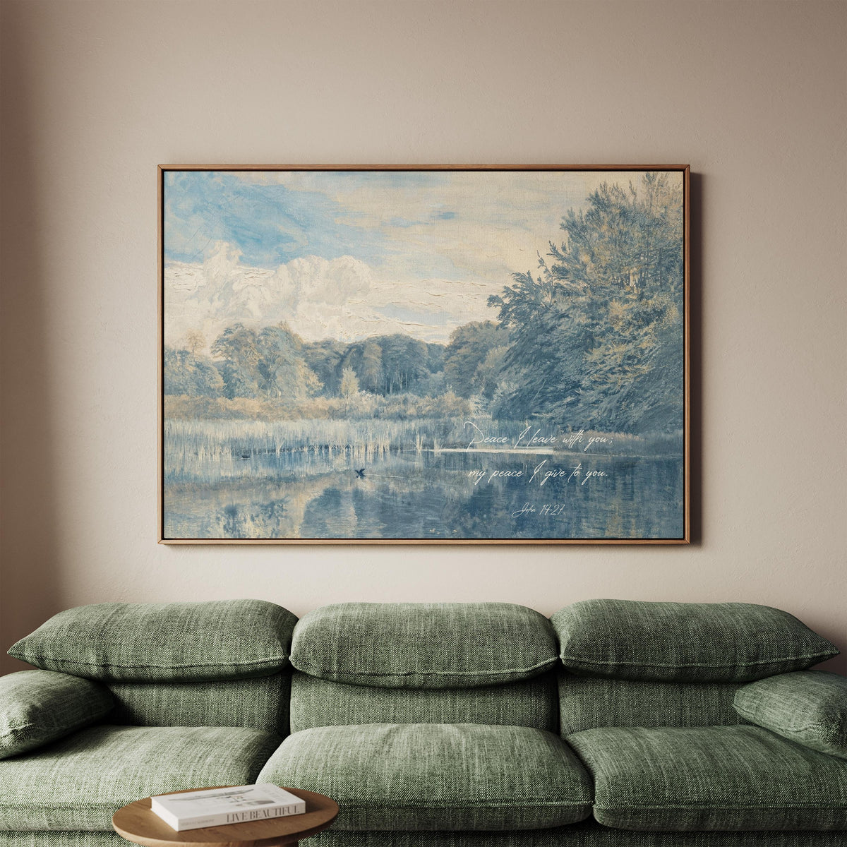 Tonal Faith Verse — Scripture Wall Art | Product view 11