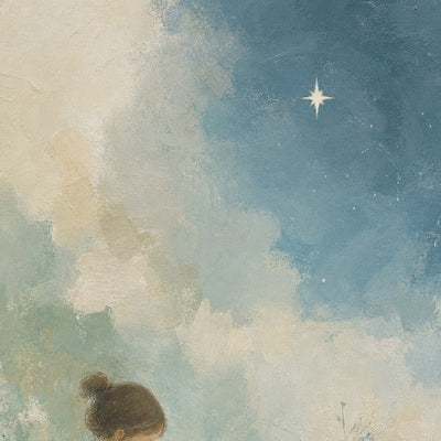 Praying Girl with Blue Florals video