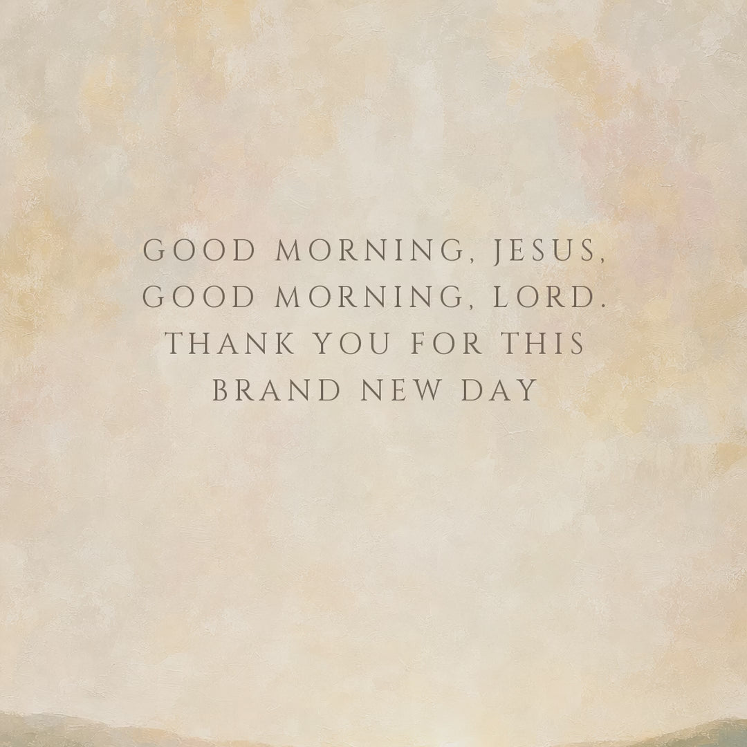 Good Morning Jesus Meadow (Portrait) video