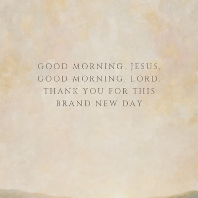Good Morning Jesus Meadow (Portrait) video
