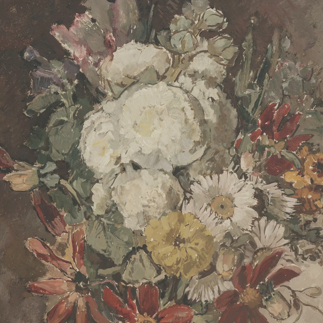 Garden Bouquet in Ivory Vase video