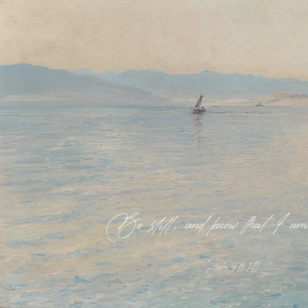 Be Still Sailboat Sea — Psalm 46:10 video