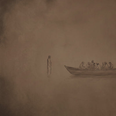 Jesus Walking on Water Sepia Sketch video