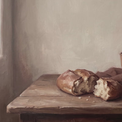 Bread and Cup by the Window video