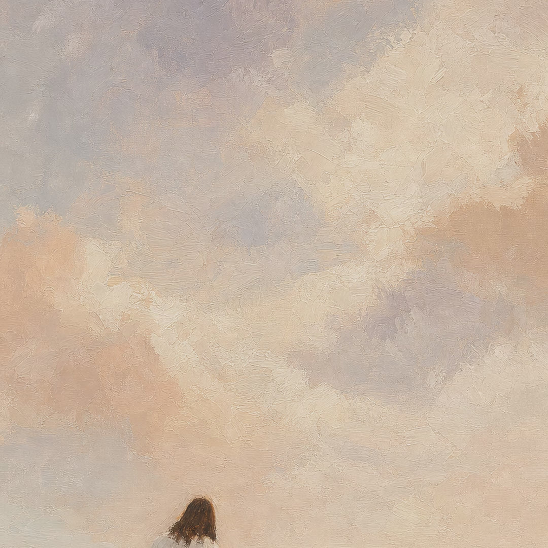 Jesus and Little Girl in Lavender Field video
