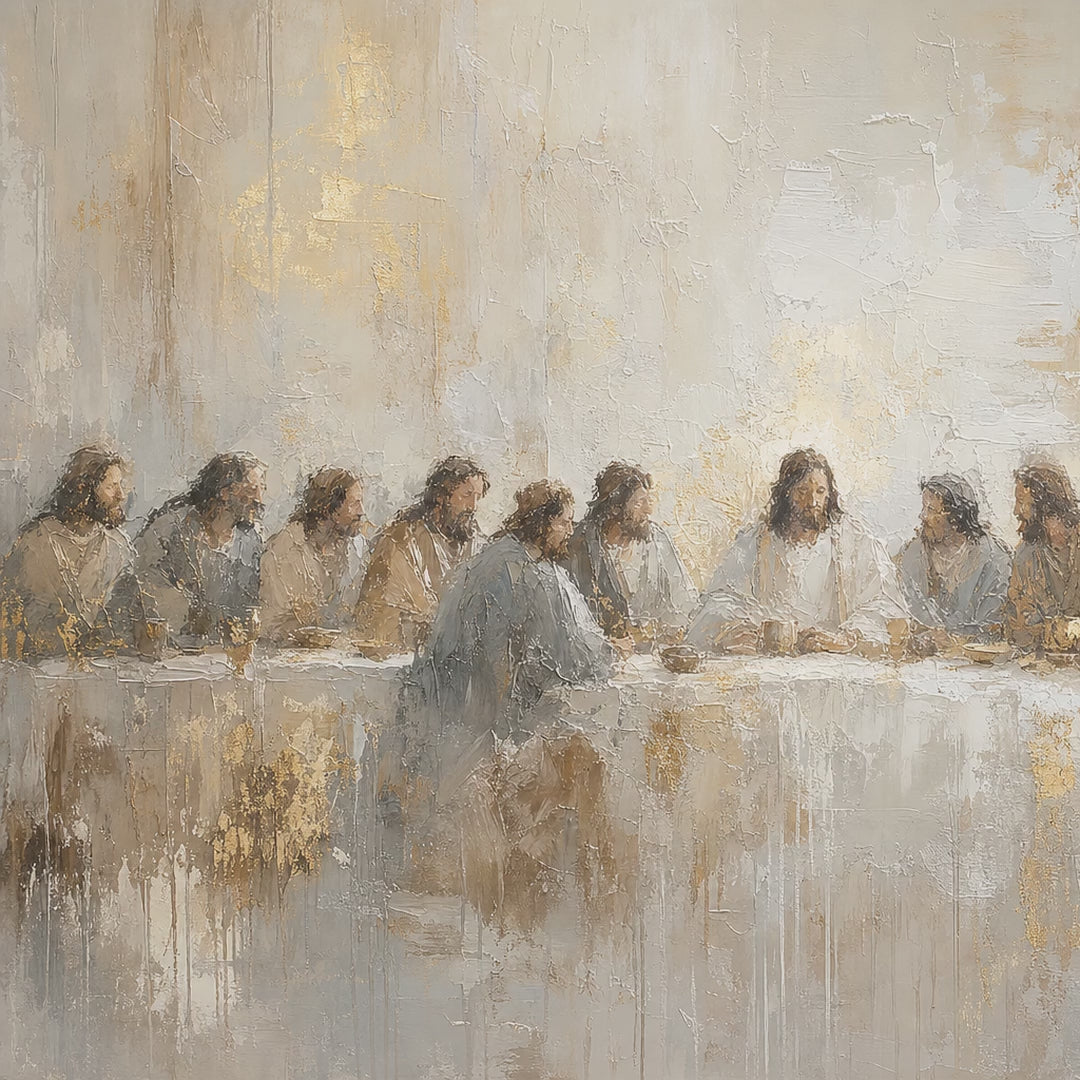 Gold Textured Last Supper video