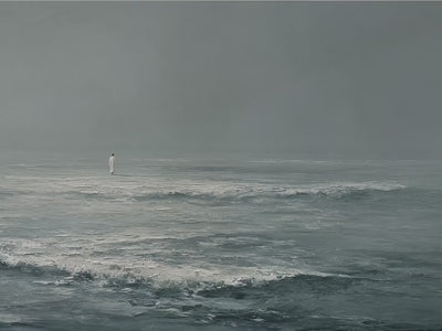 Jesus Walks on Water, Christian Wall Decor, Ocean Art Print