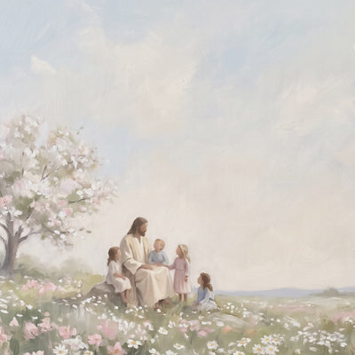 Children in the Blossom Meadow video