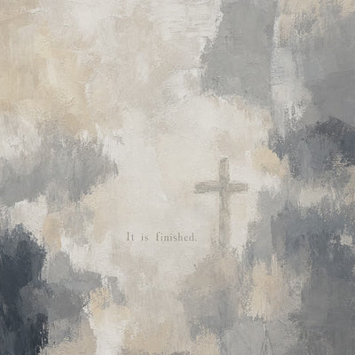 It Is Finished — Blue Grey Abstract Cross video