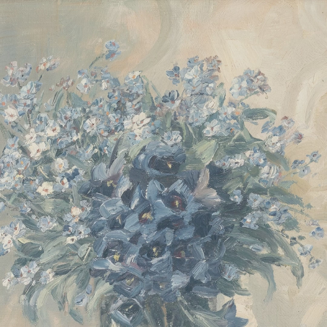 Blue Bouquet in Glass video
